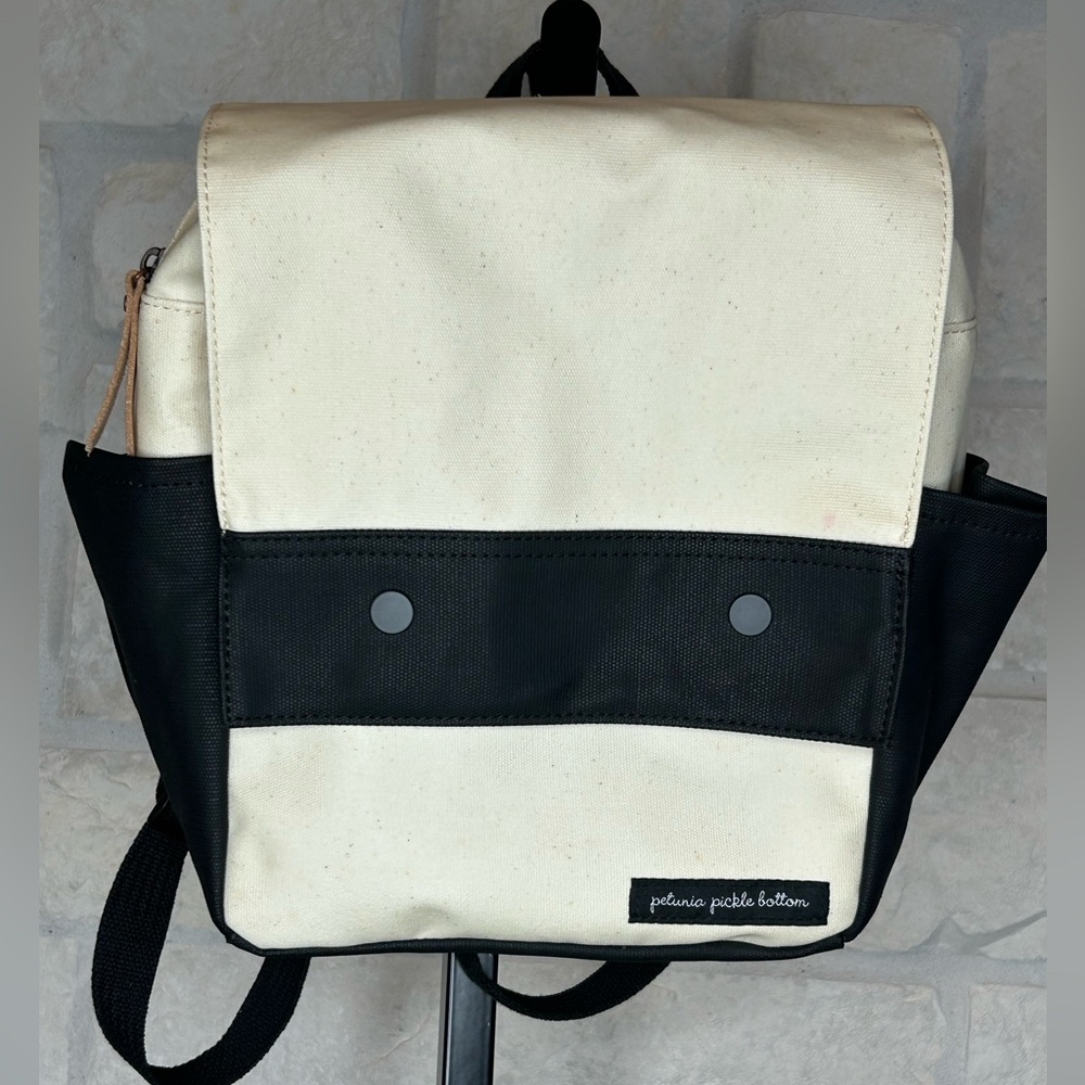 Petunia Pickle Bottom Axis Birch Black Backpack Diaper Bag